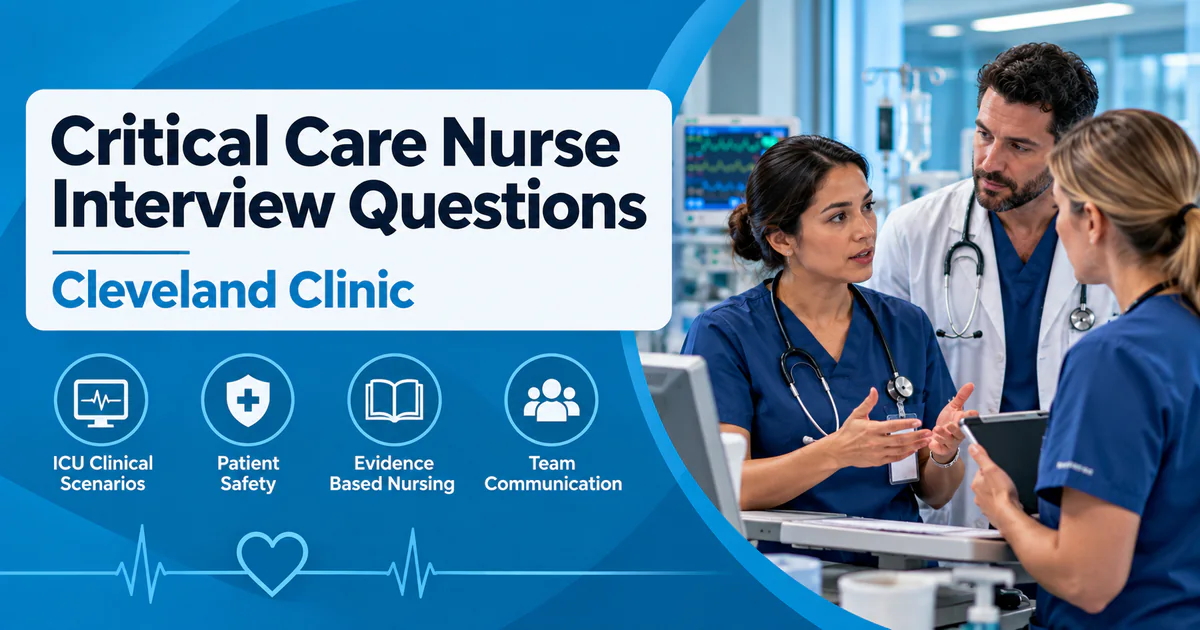 Cleveland Clinic Critical Care Nurse interview questions
