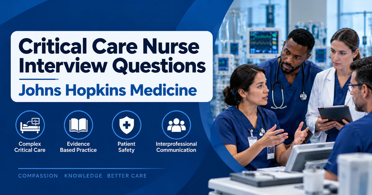 Johns Hopkins Medicine Critical Care Nurse interview questions