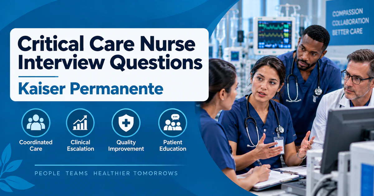 Kaiser Permanente Critical Care Nurse interview questions