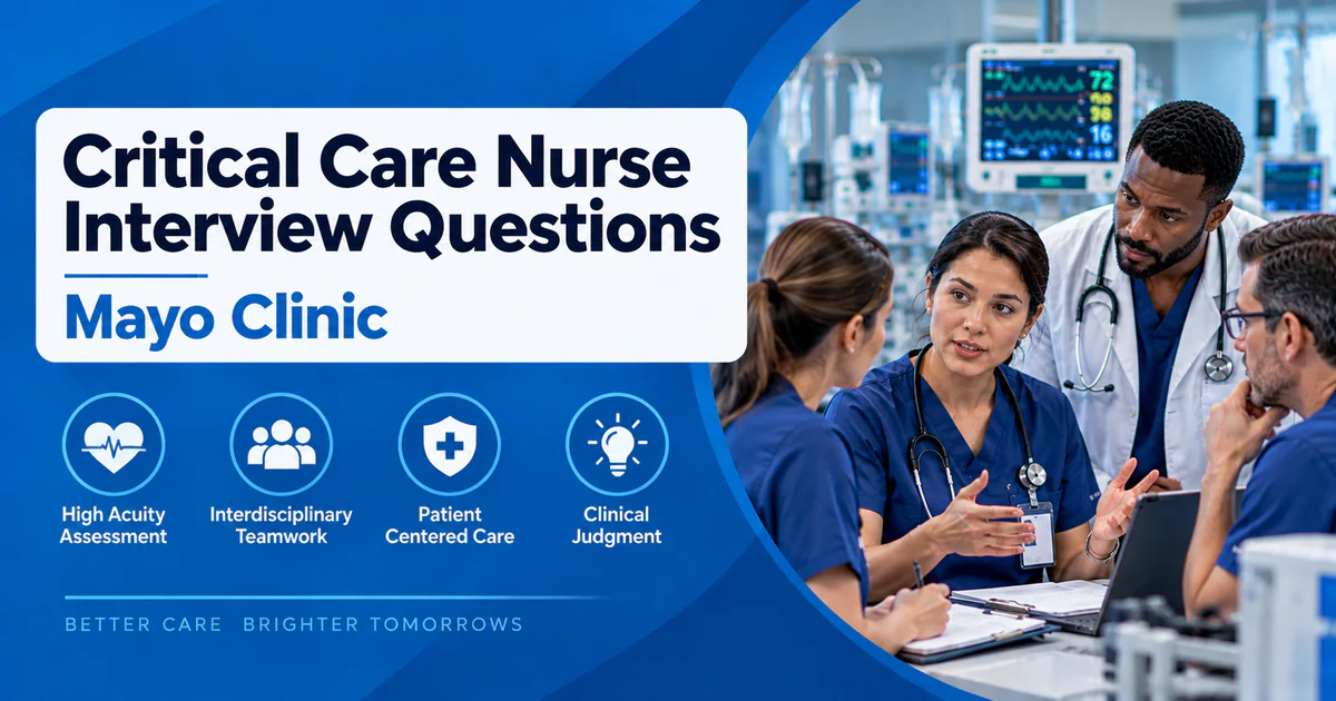 Mayo Clinic Critical Care Nurse interview questions