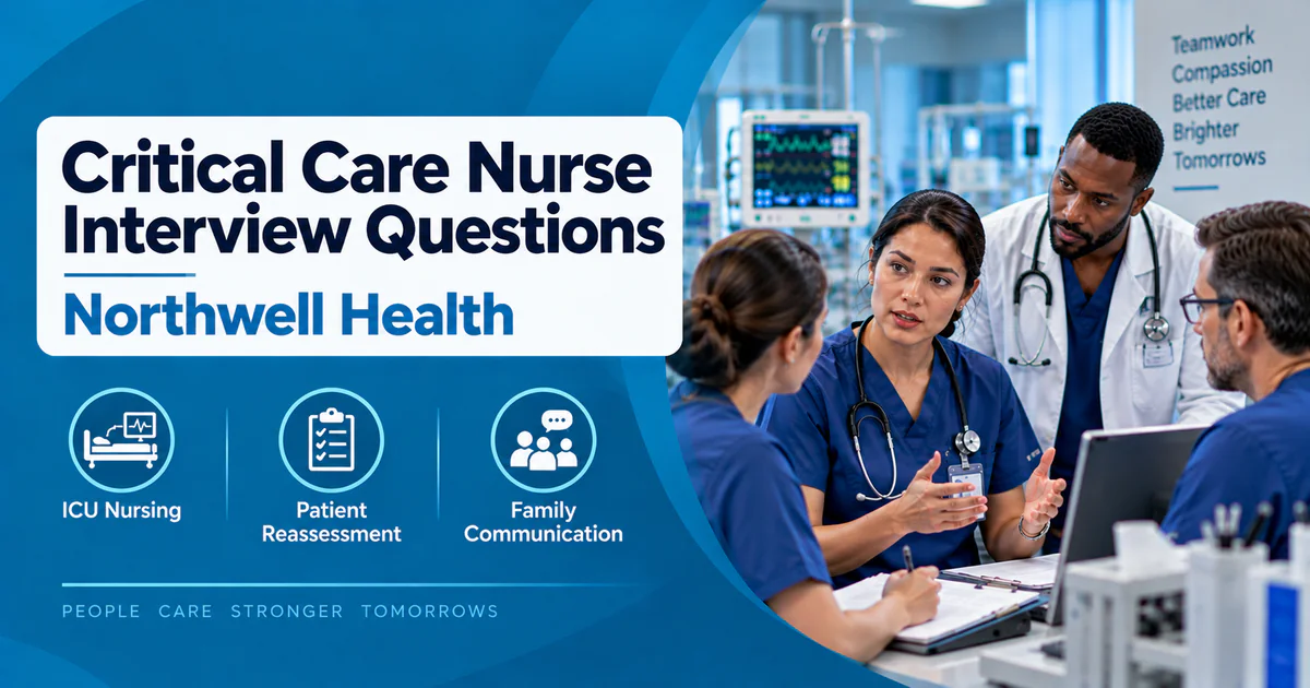 Northwell Health Critical Care Nurse interview questions