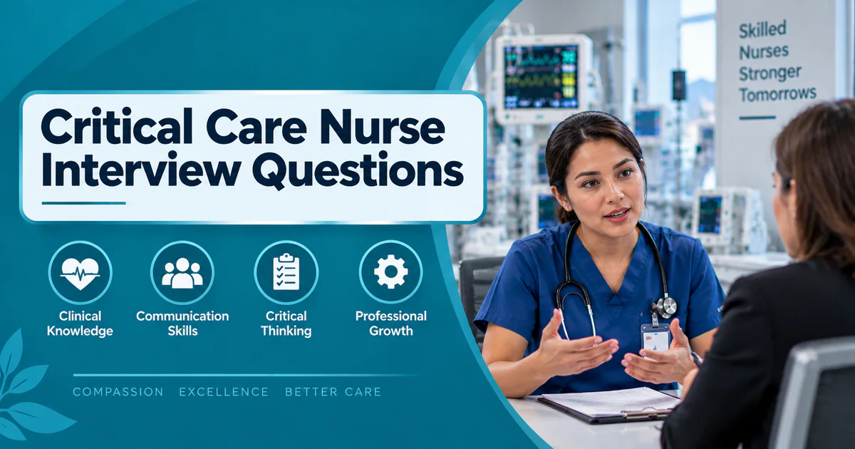 Critical Care Nurse interview questions guide