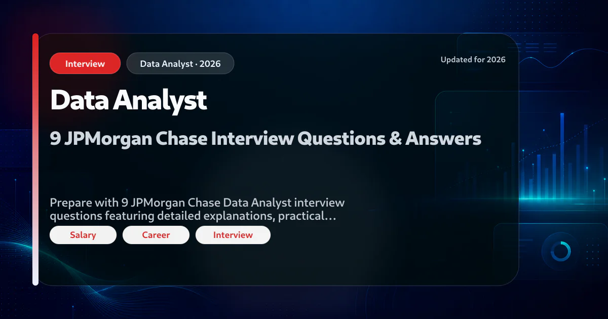 JPMorgan Chase Data Analyst interview questions