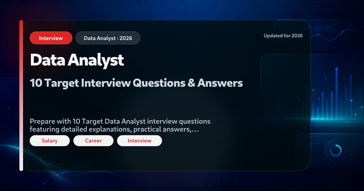 Target Data Analyst interview questions