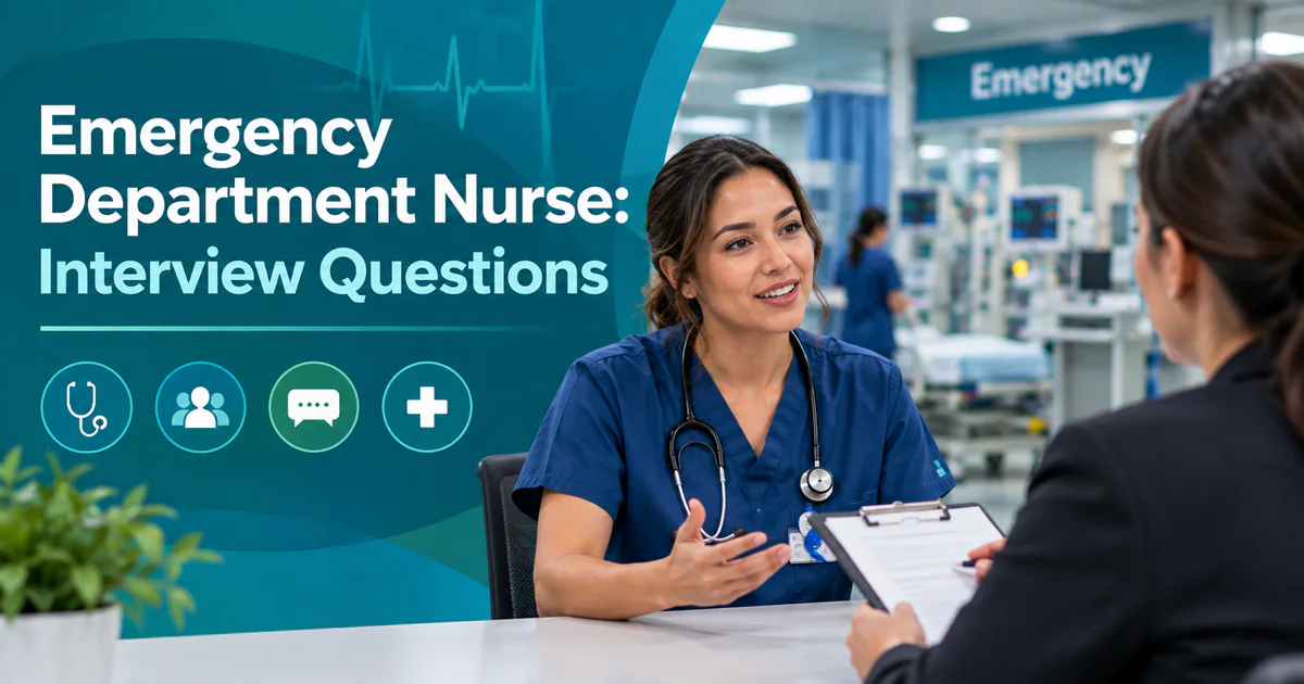 Emergency Department Nurse interview questions guide
