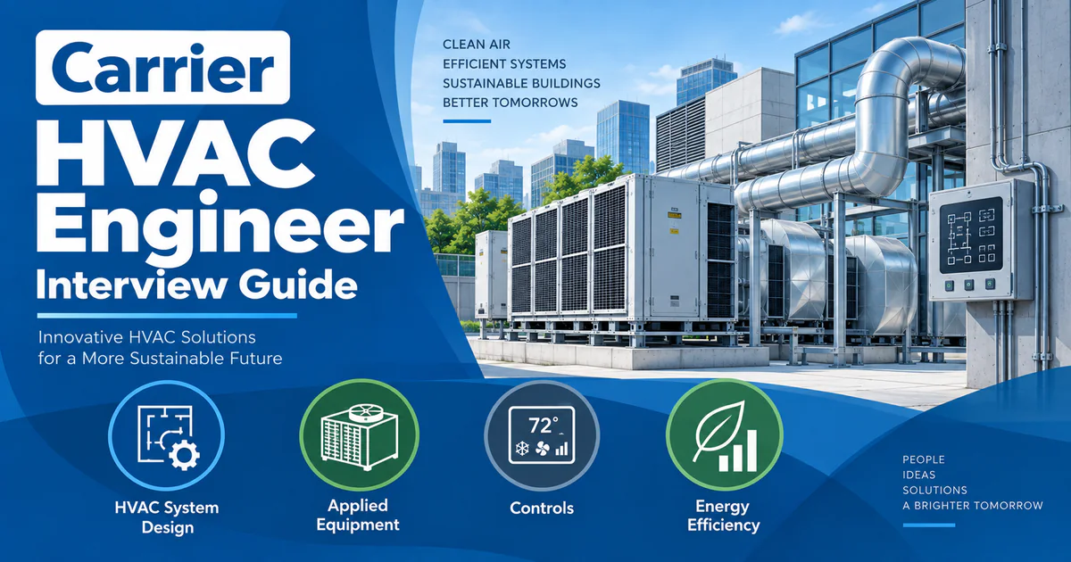 Carrier HVAC Engineer interview questions