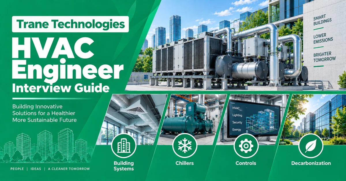 Trane Technologies HVAC Engineer interview questions