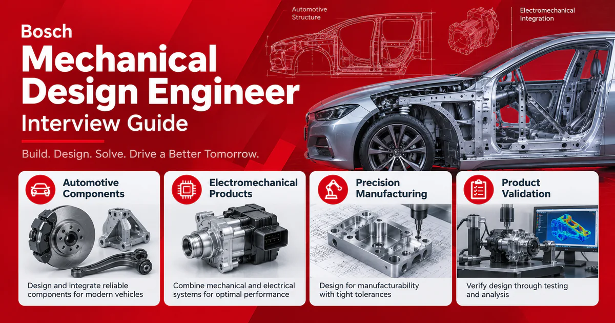 Bosch Mechanical Design Engineer interview questions