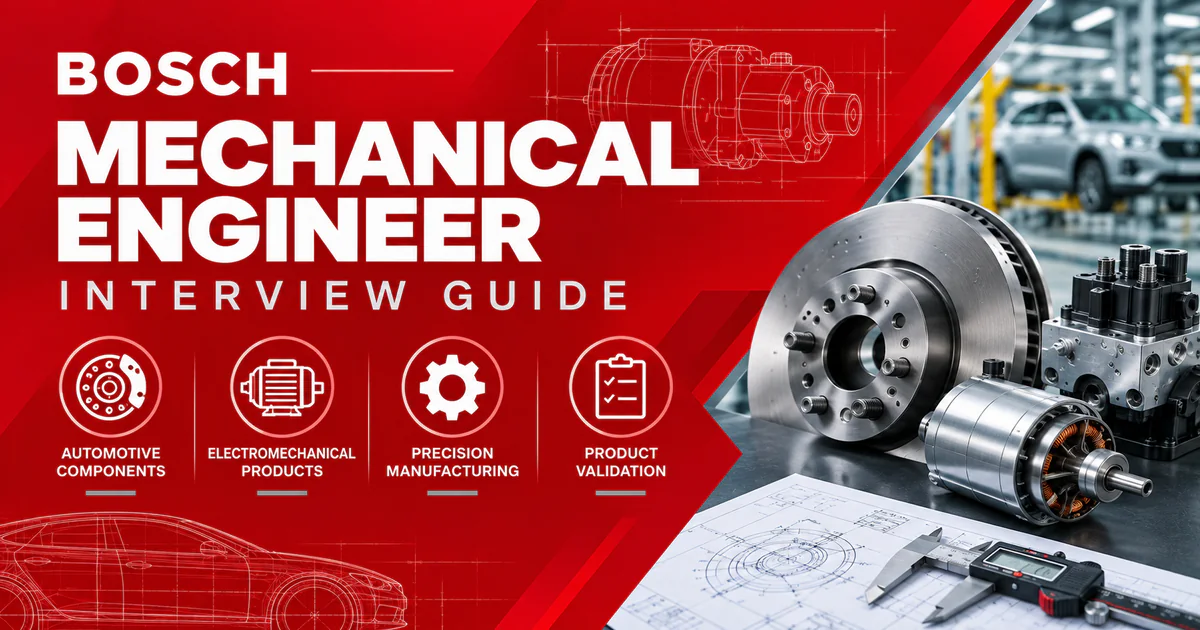Bosch Mechanical Engineer interview questions