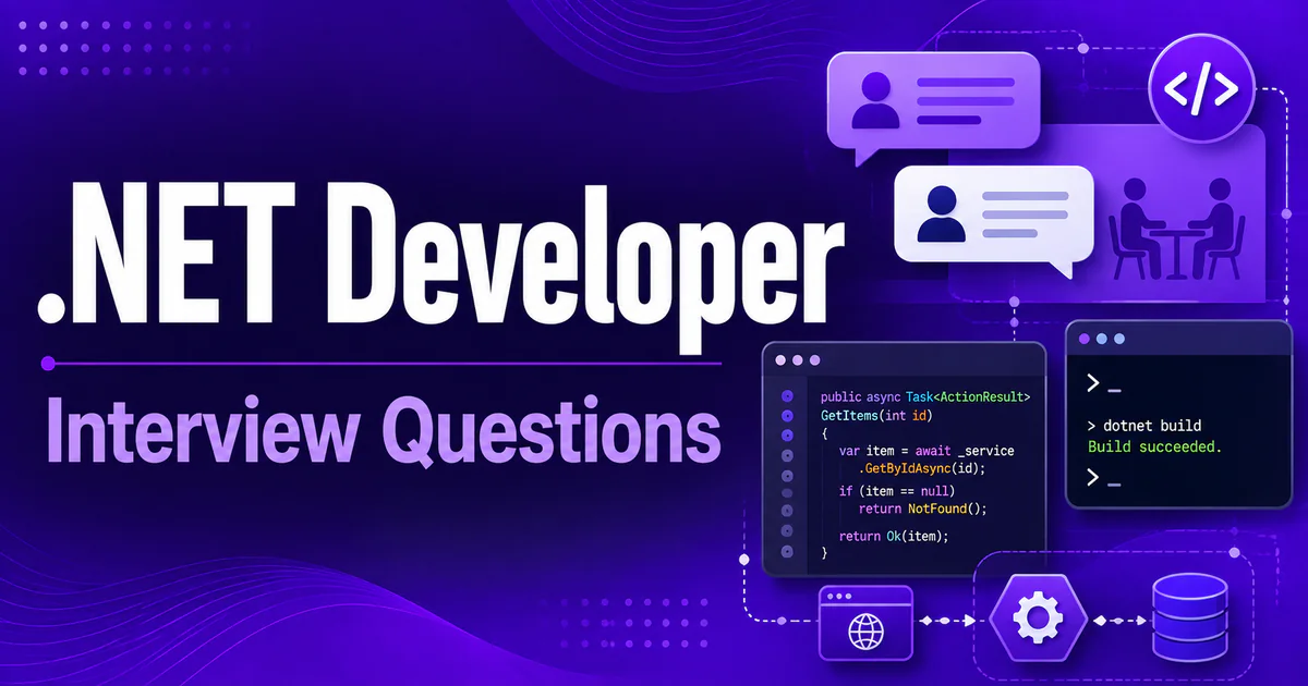 .NET Developer interview questions guide