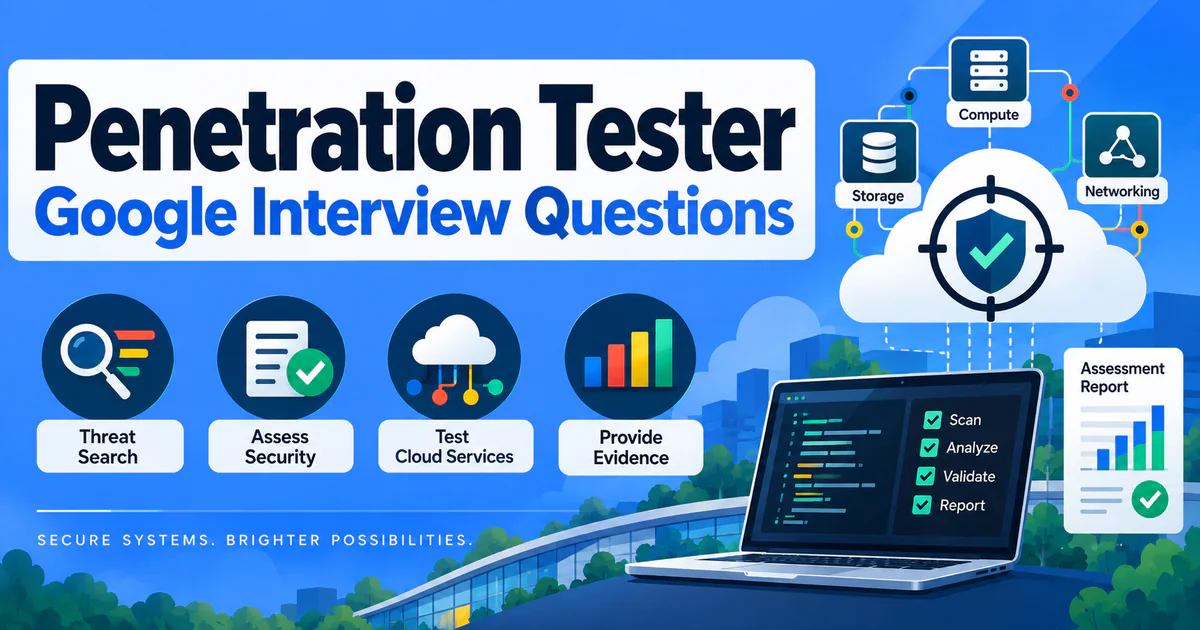 Google Penetration Tester interview questions