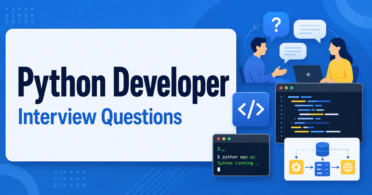 Python Developer interview questions guide