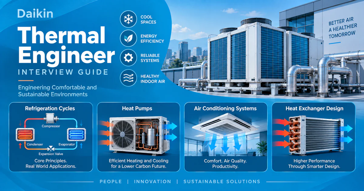 Daikin Thermal Engineer interview questions