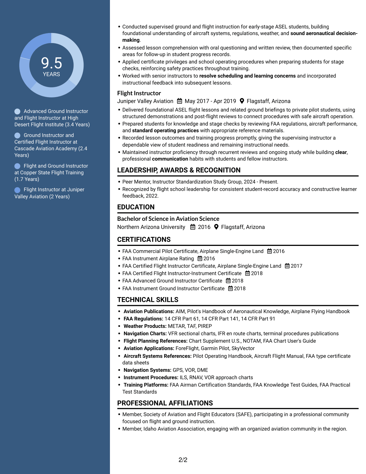 Resume example — page 2