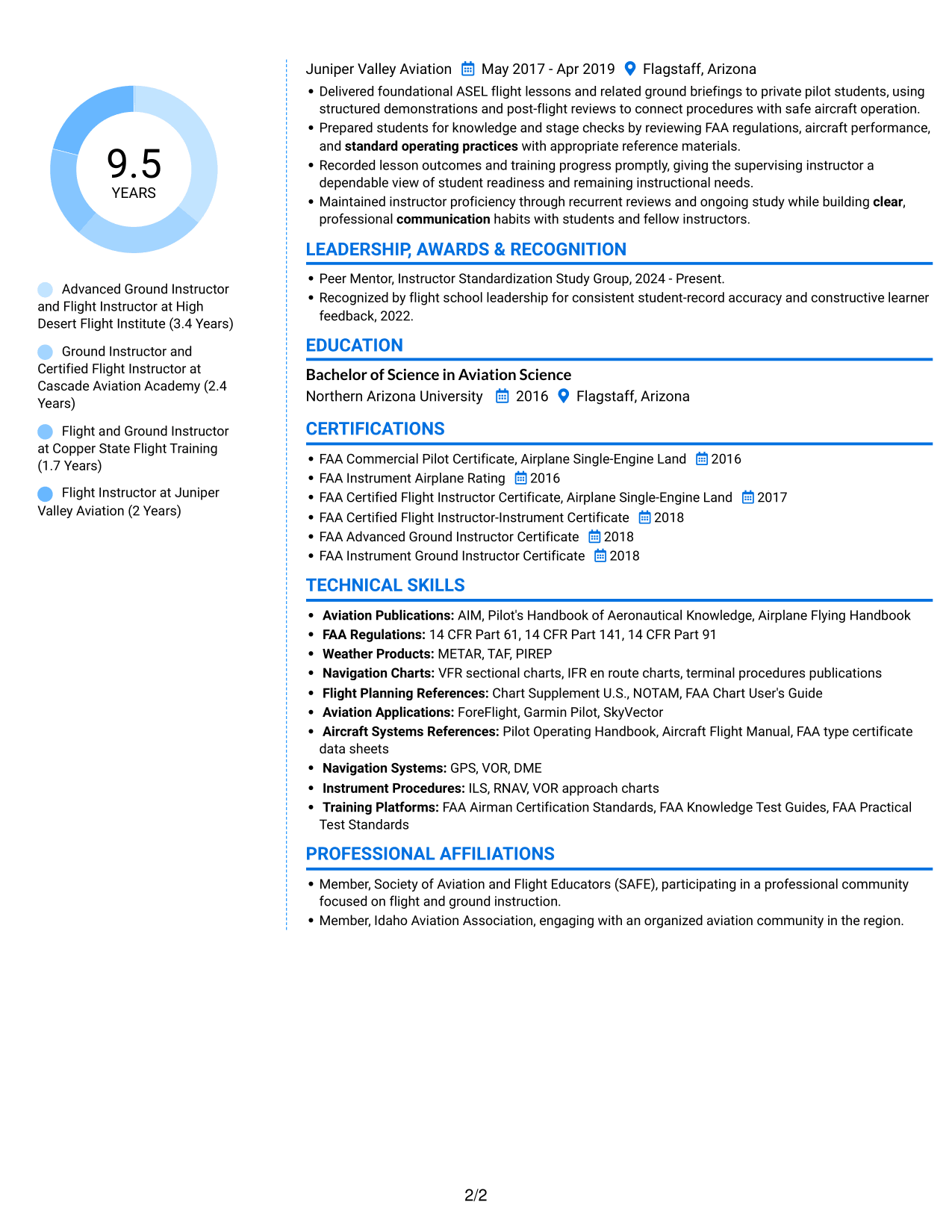Resume example — page 2
