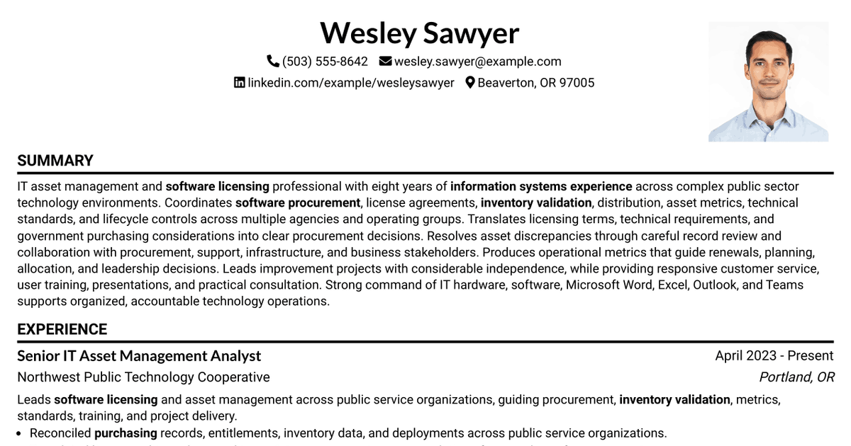 7 Asset Management Coordinator Resume Templates with Example