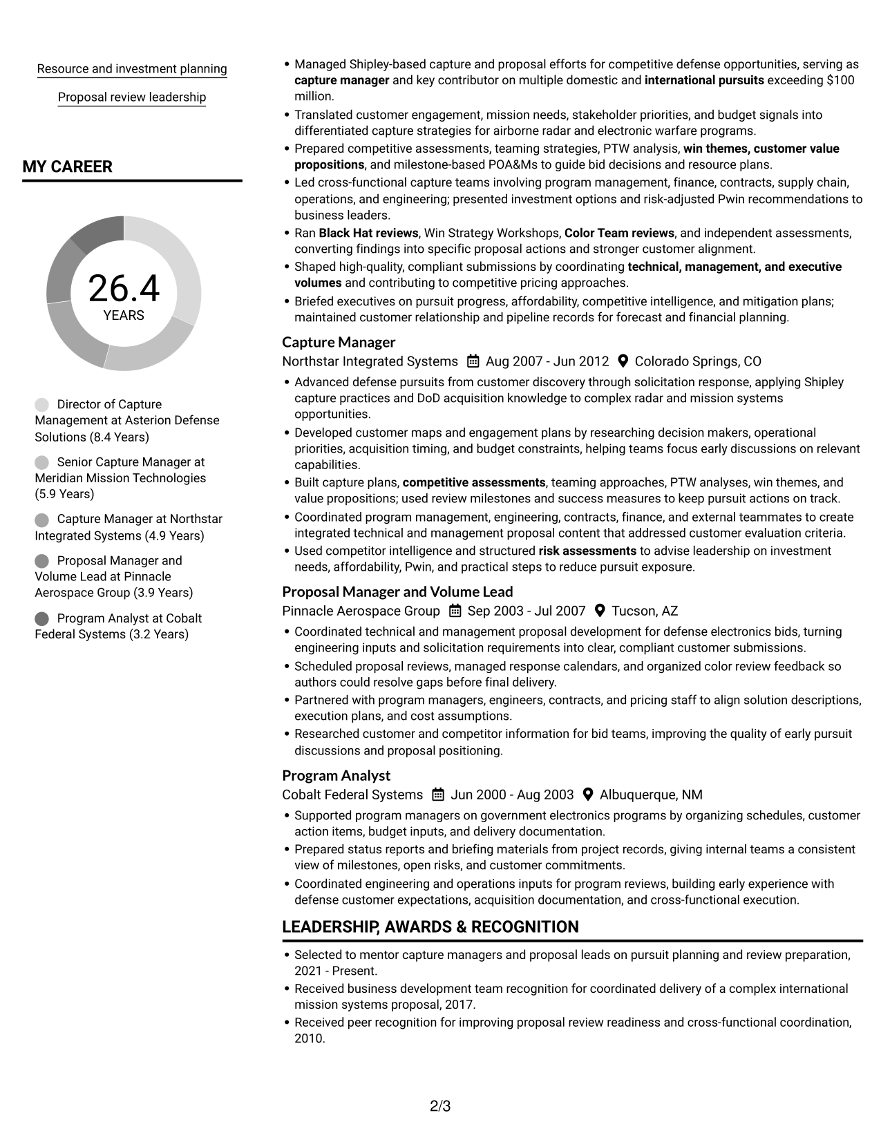 Resume example — page 2