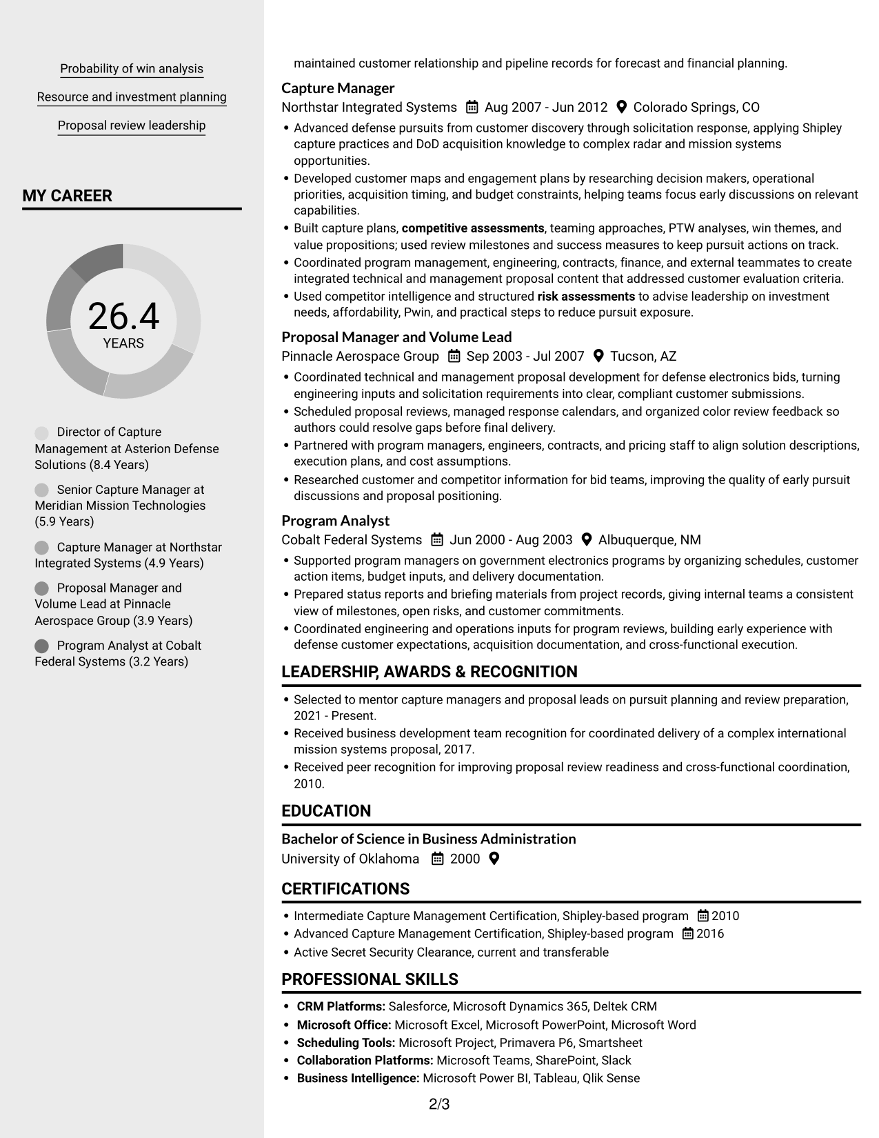 Resume example — page 2