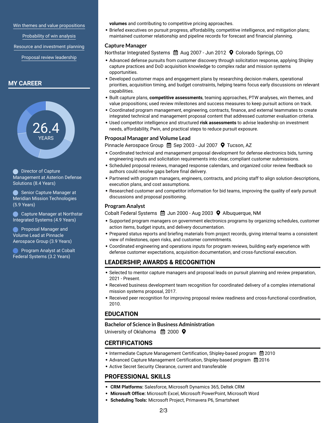 Resume example — page 2