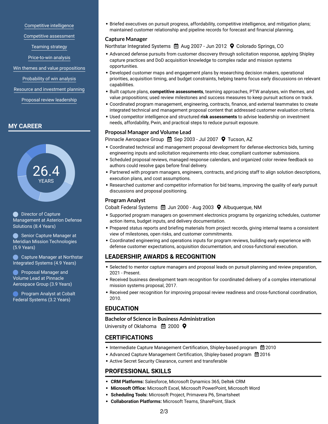 Resume example — page 2