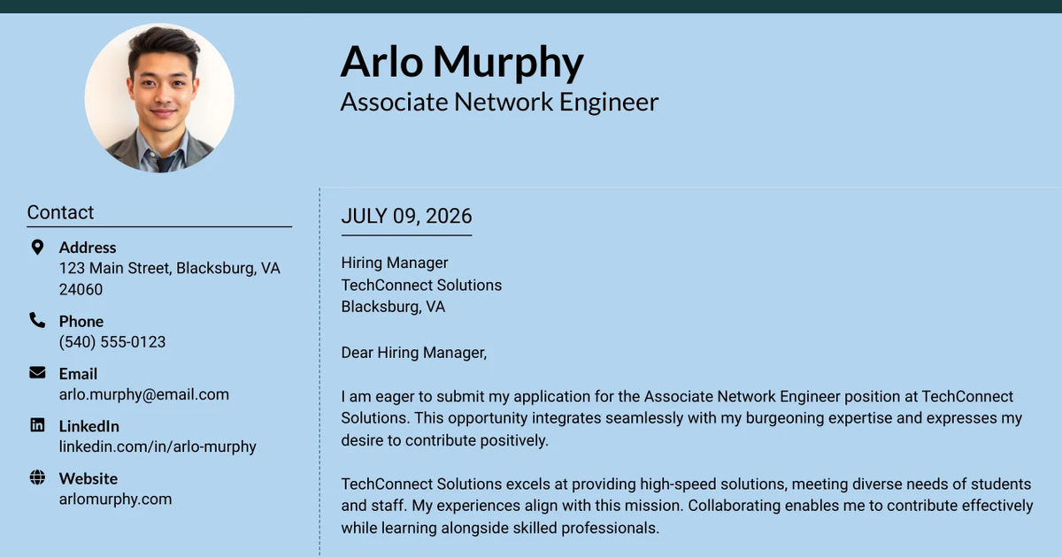 30+ Associate Network Engineer Cover Letter Templates with Example 2026