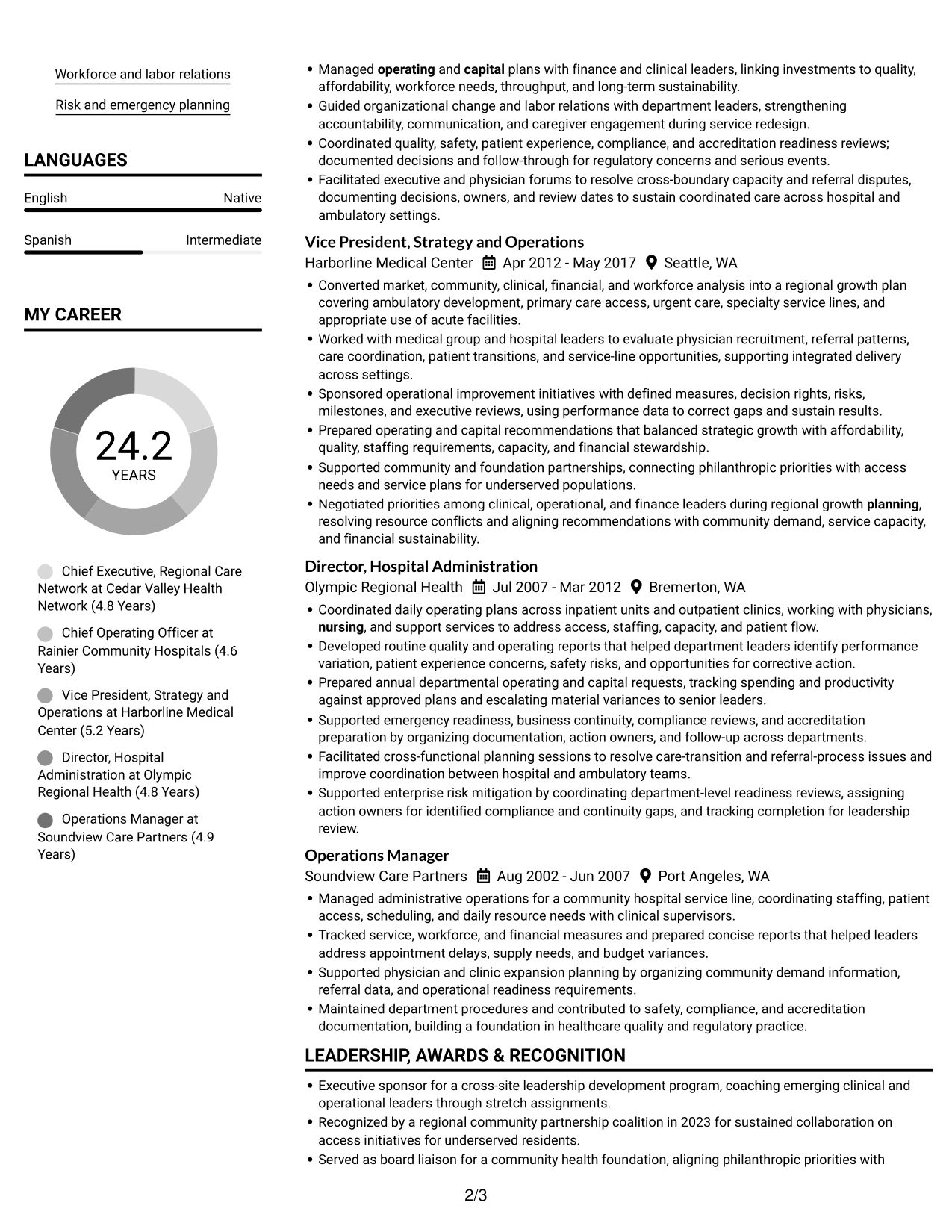 Resume example — page 2