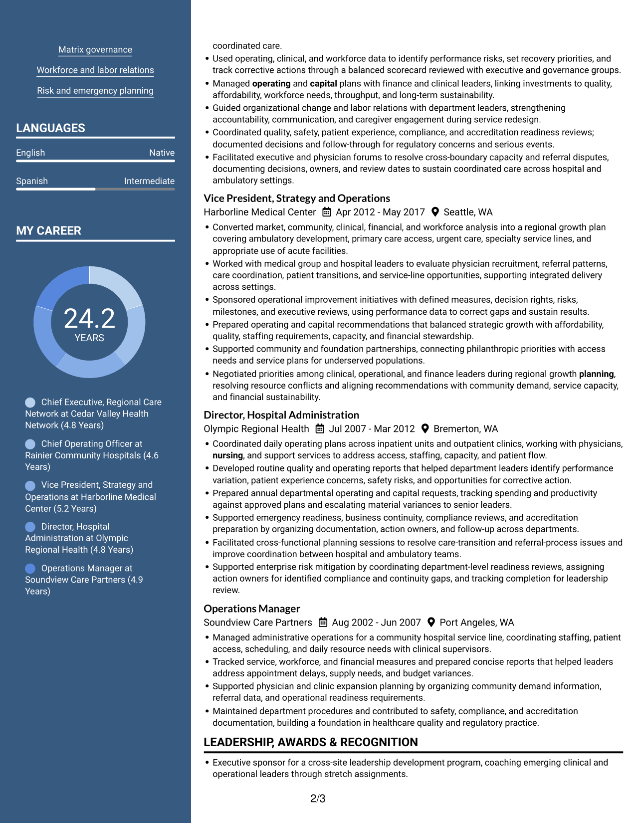 Resume example — page 2