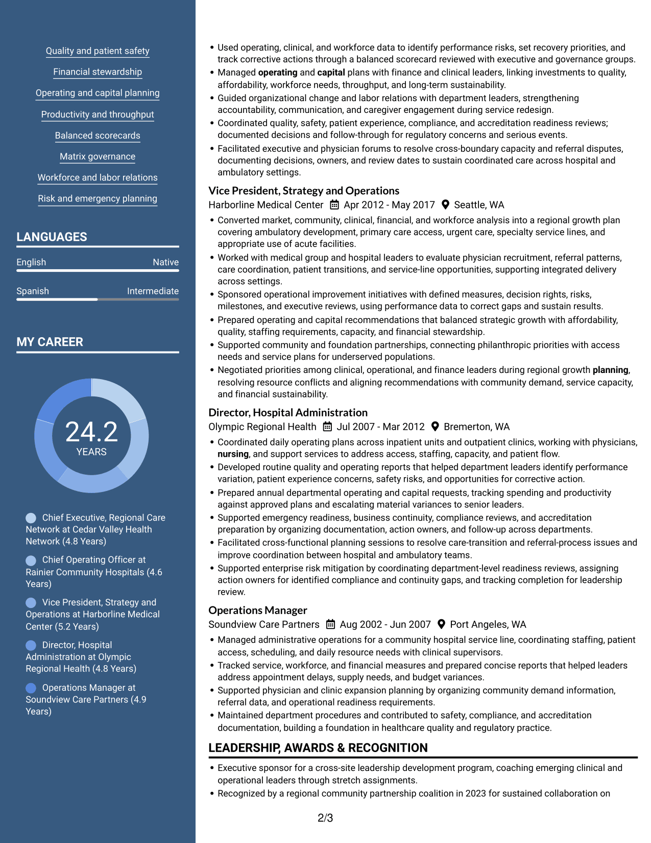Resume example — page 2