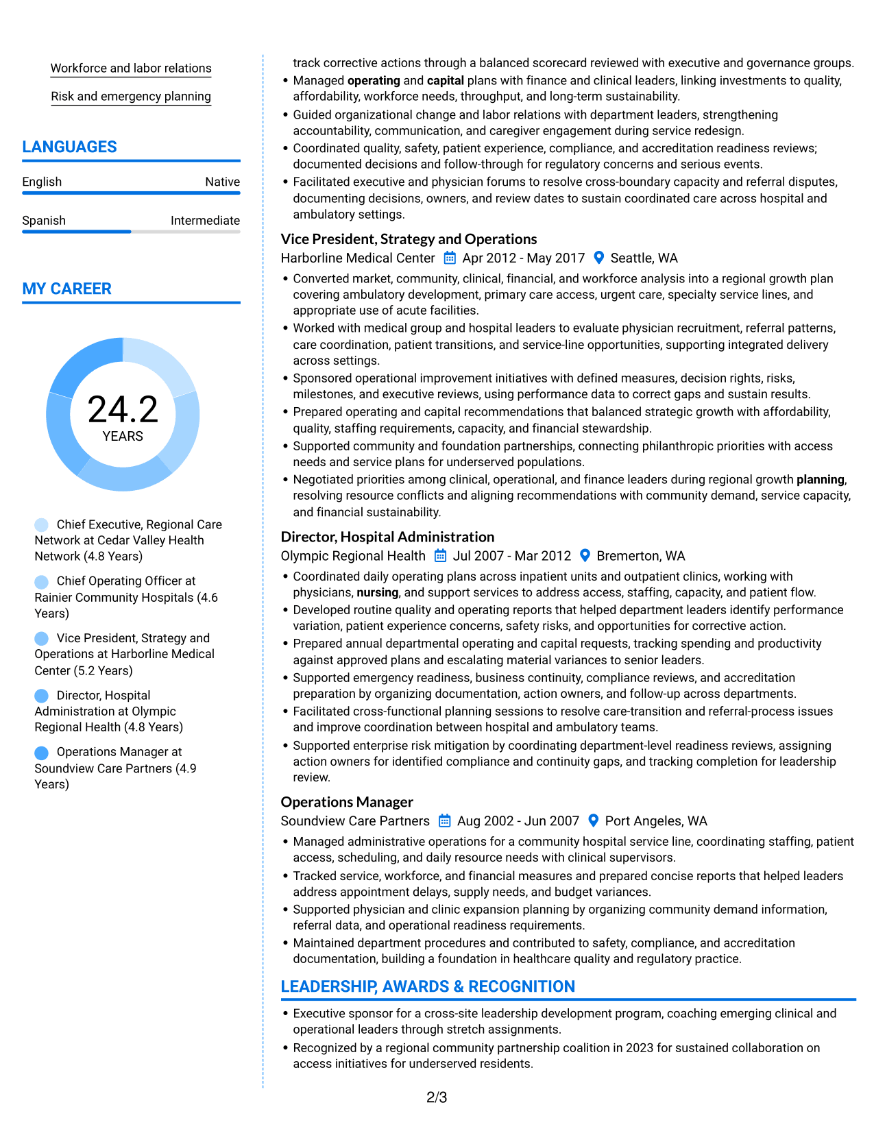 Resume example — page 2