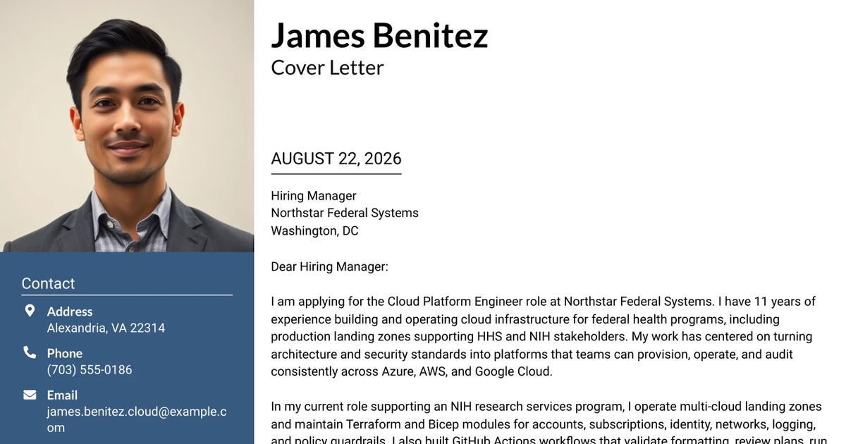 30+ Cloud Platform Engineer Cover Letter Templates with Example 2026