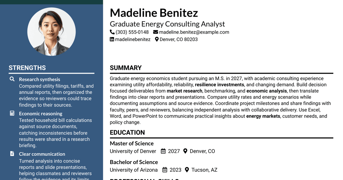 7 Consultant - Energy Providers Resume Templates with Example