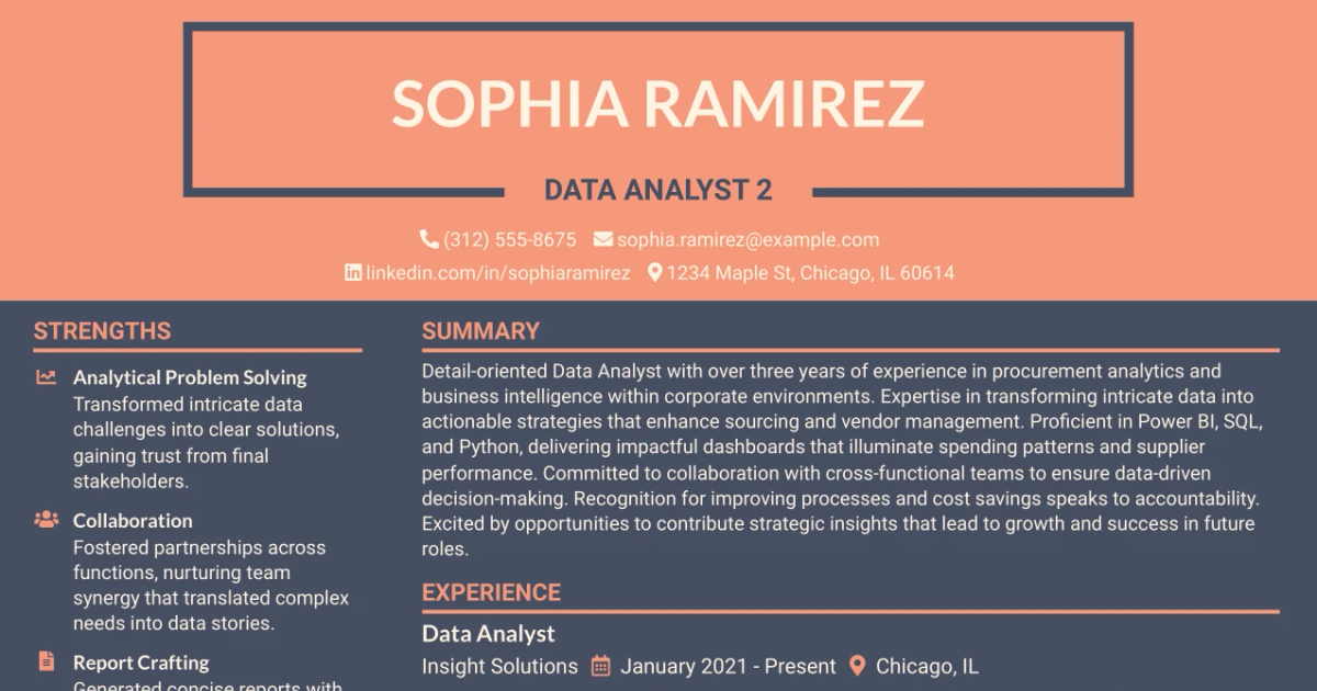 33 Data Analyst 2 Resume Templates with Example 2026 (ATS-Optimized)