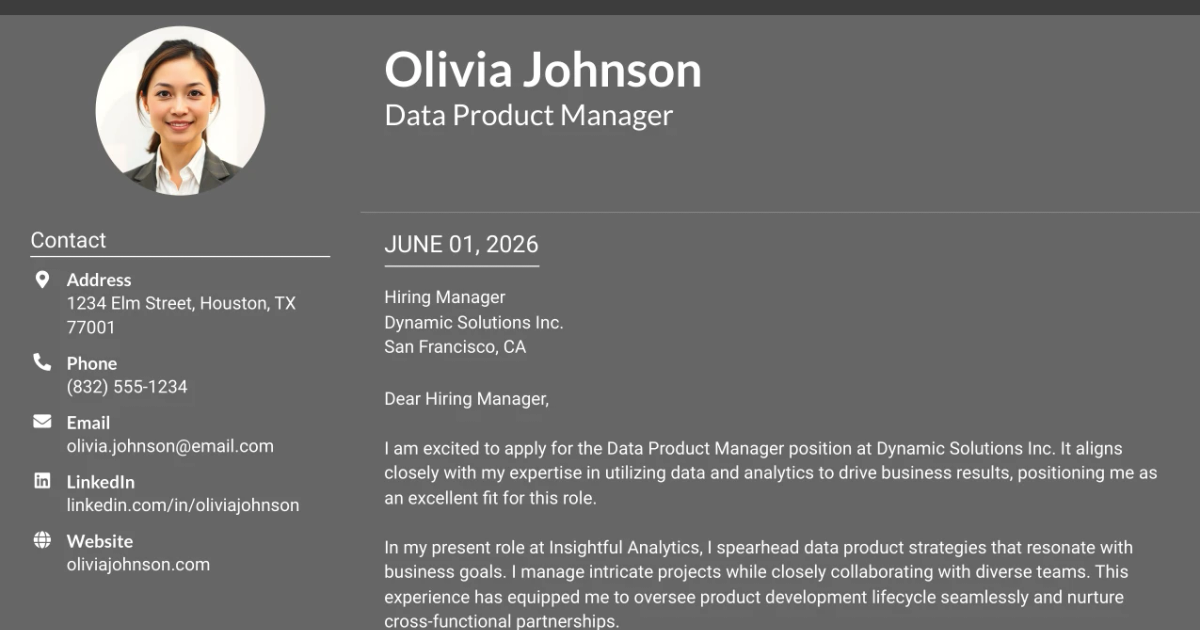 30+ Data Product Manager Cover Letter Templates with Example 2026