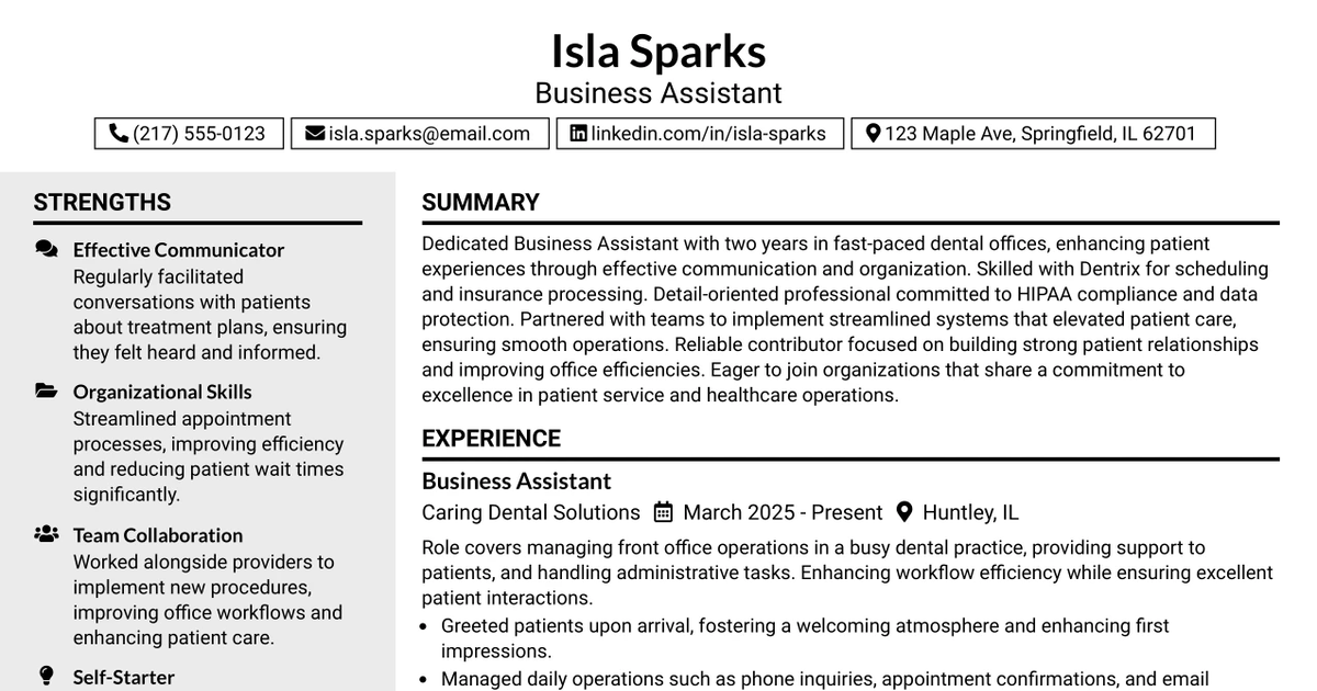 33 Dental Front Office Resume Templates with Example 2026 (ATS-Optimized)