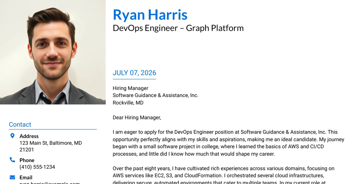 30+ DevOps Engineer – Graph Platform Cover Letter Templates with Example 2026