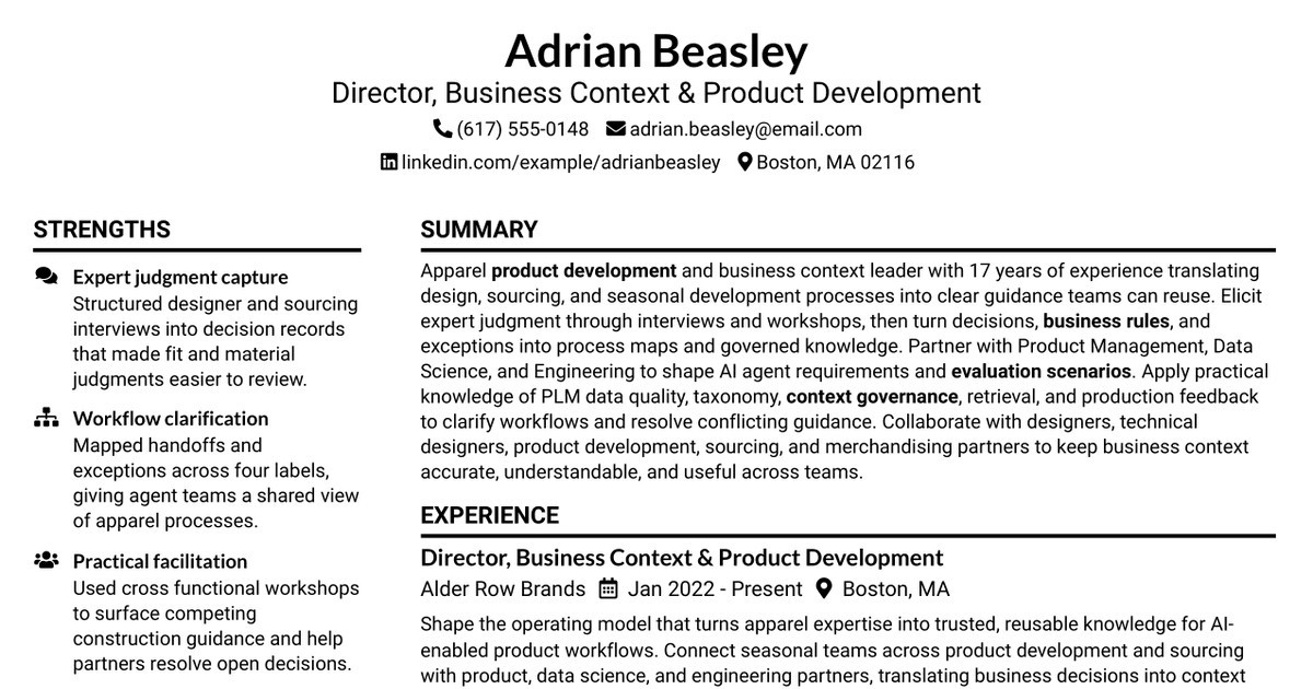 7 Director, Domain Context Management Resume Templates with Example
