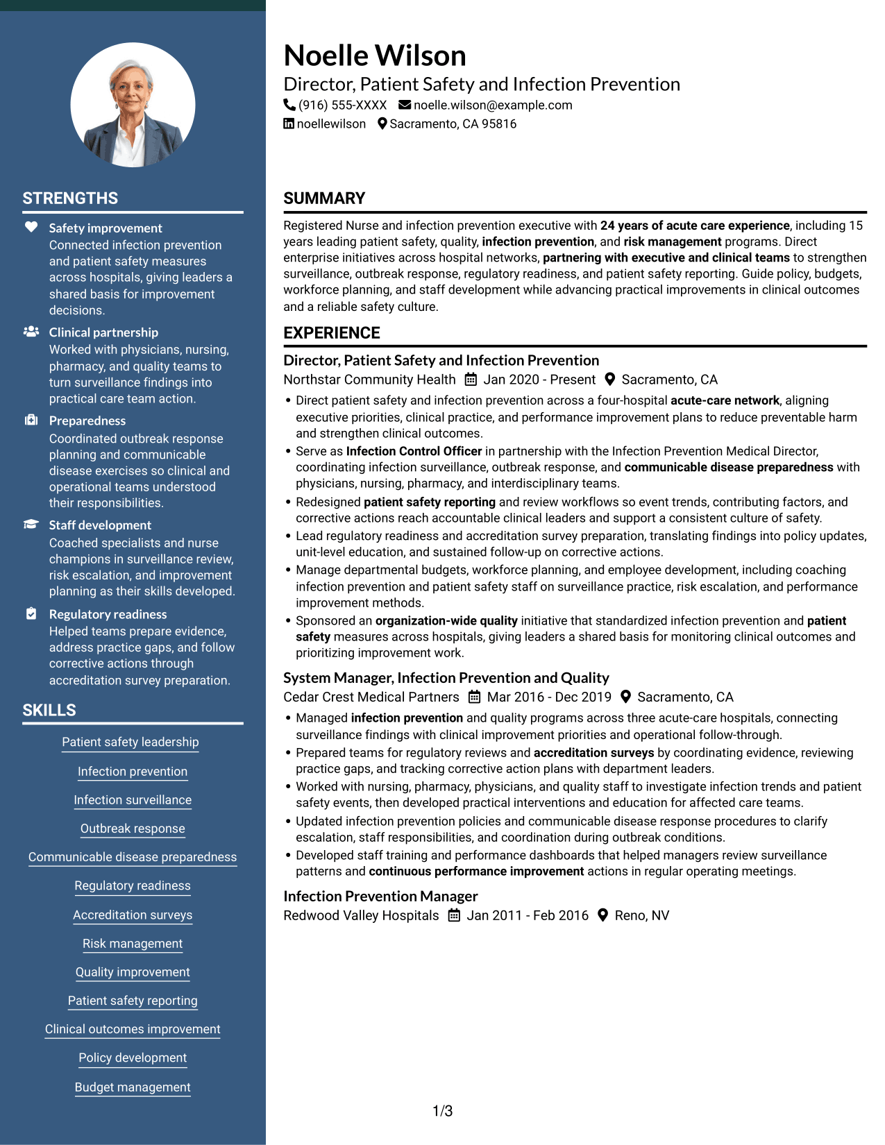 Resume example — page 1