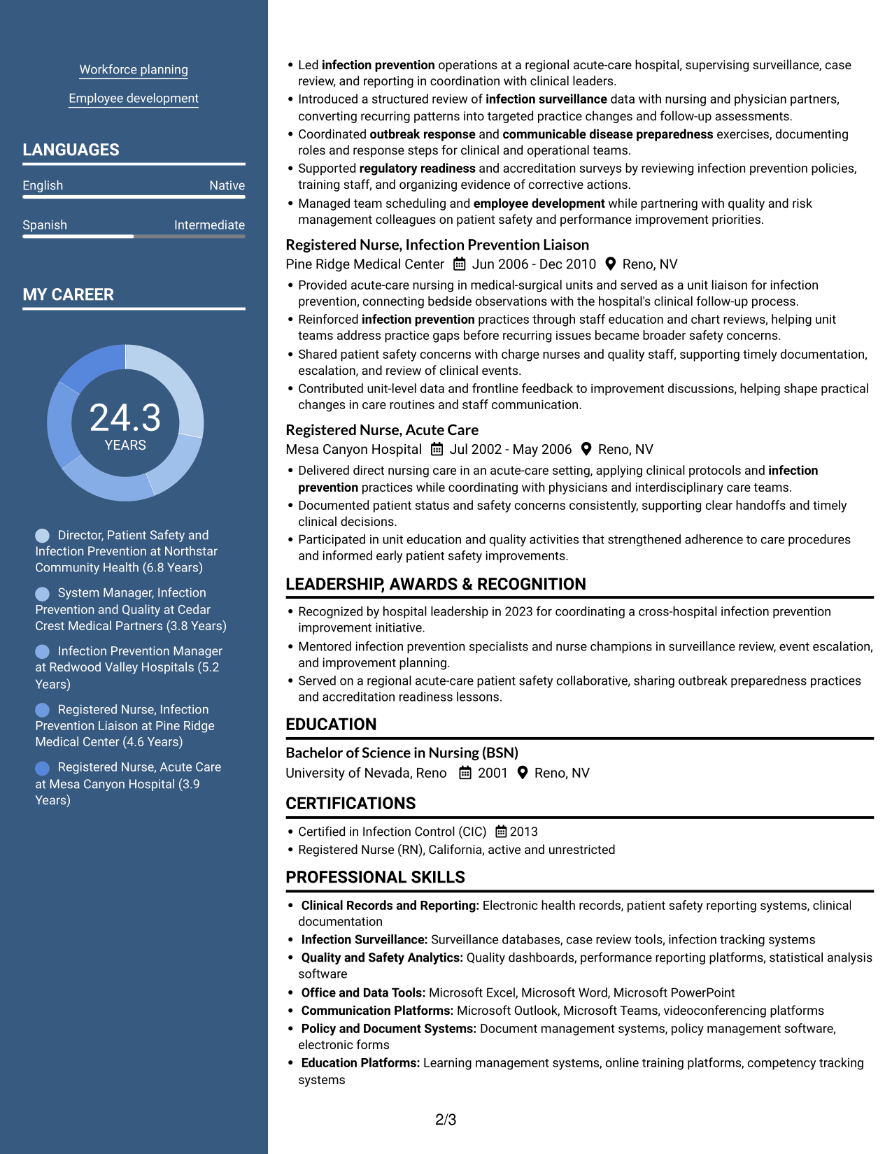Resume example — page 2