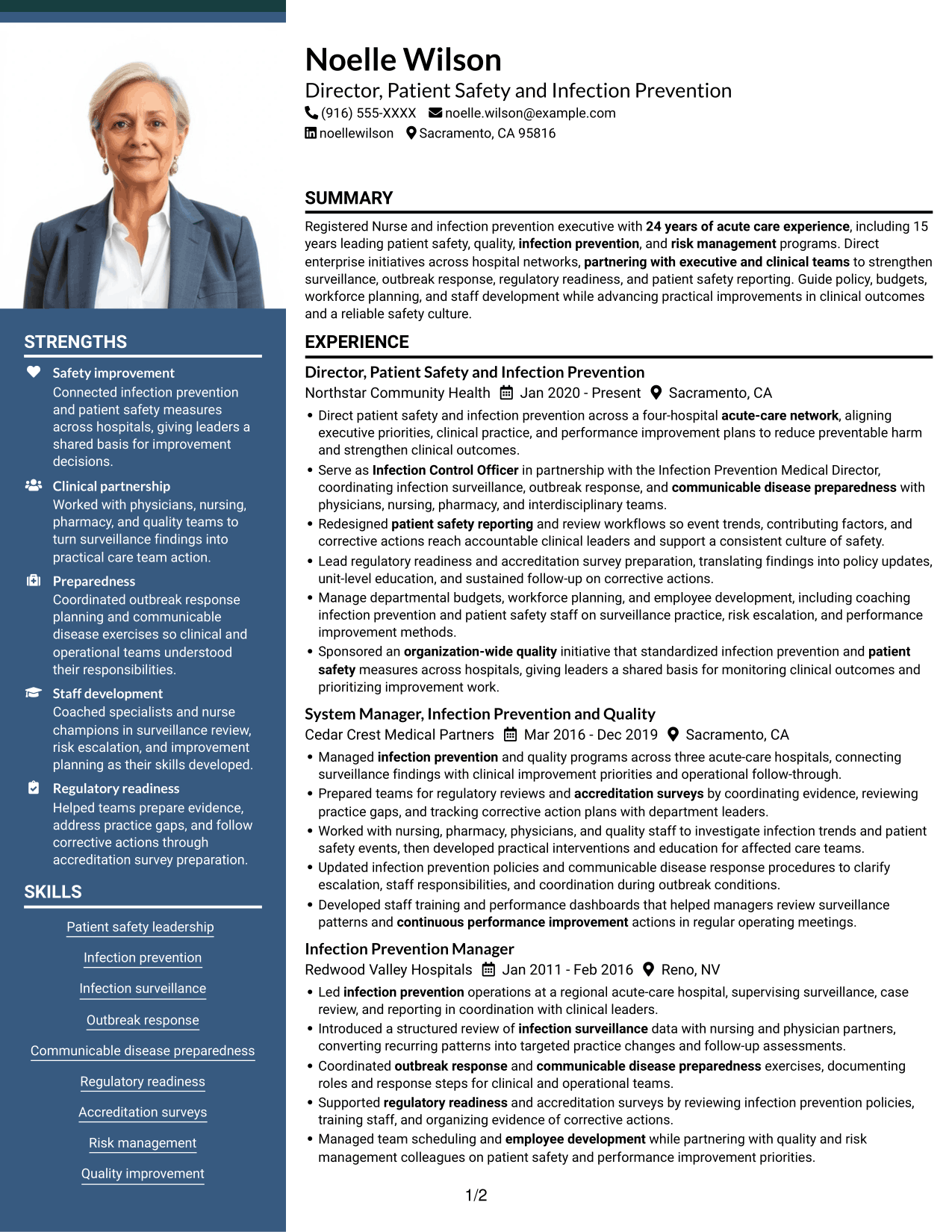 Resume example — page 1
