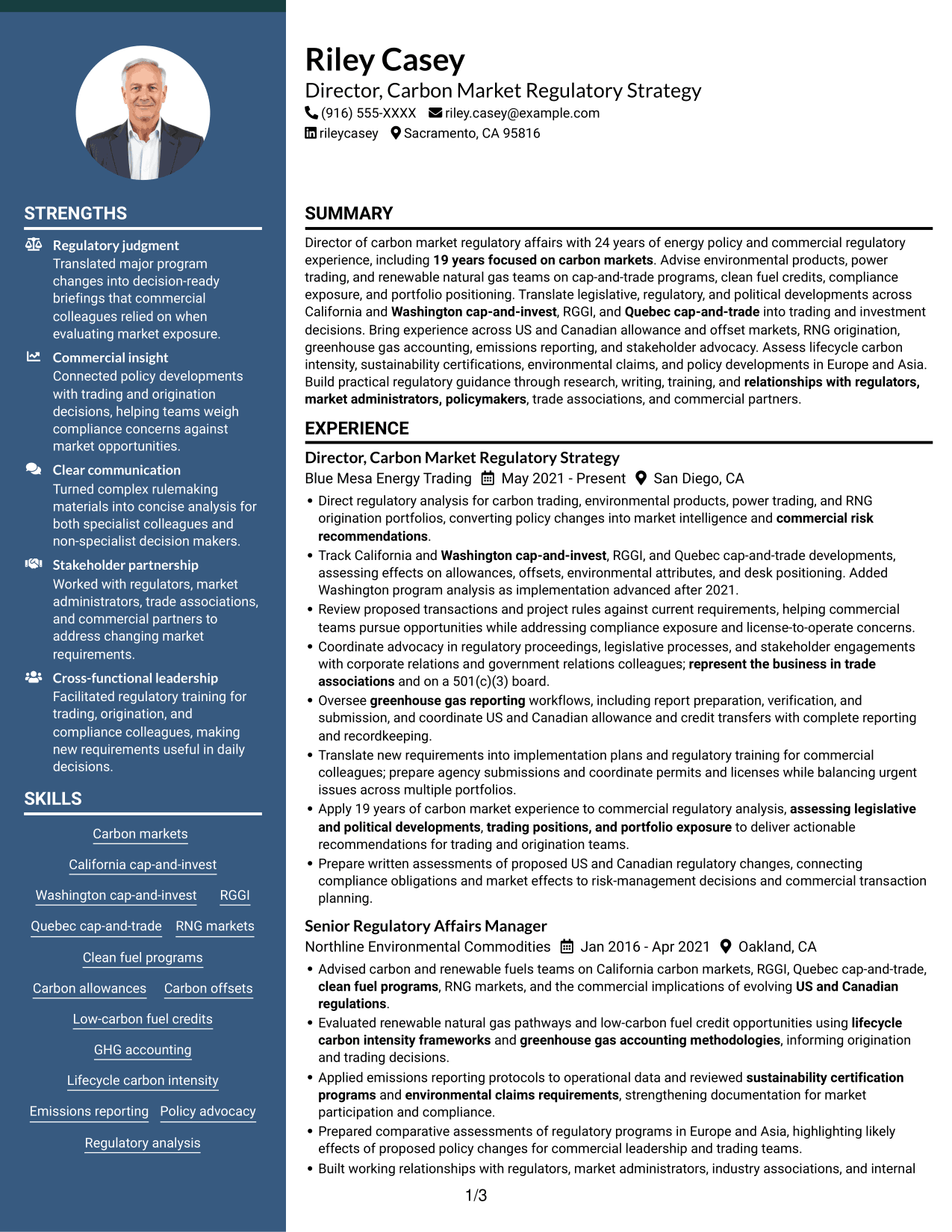 Resume example — page 1