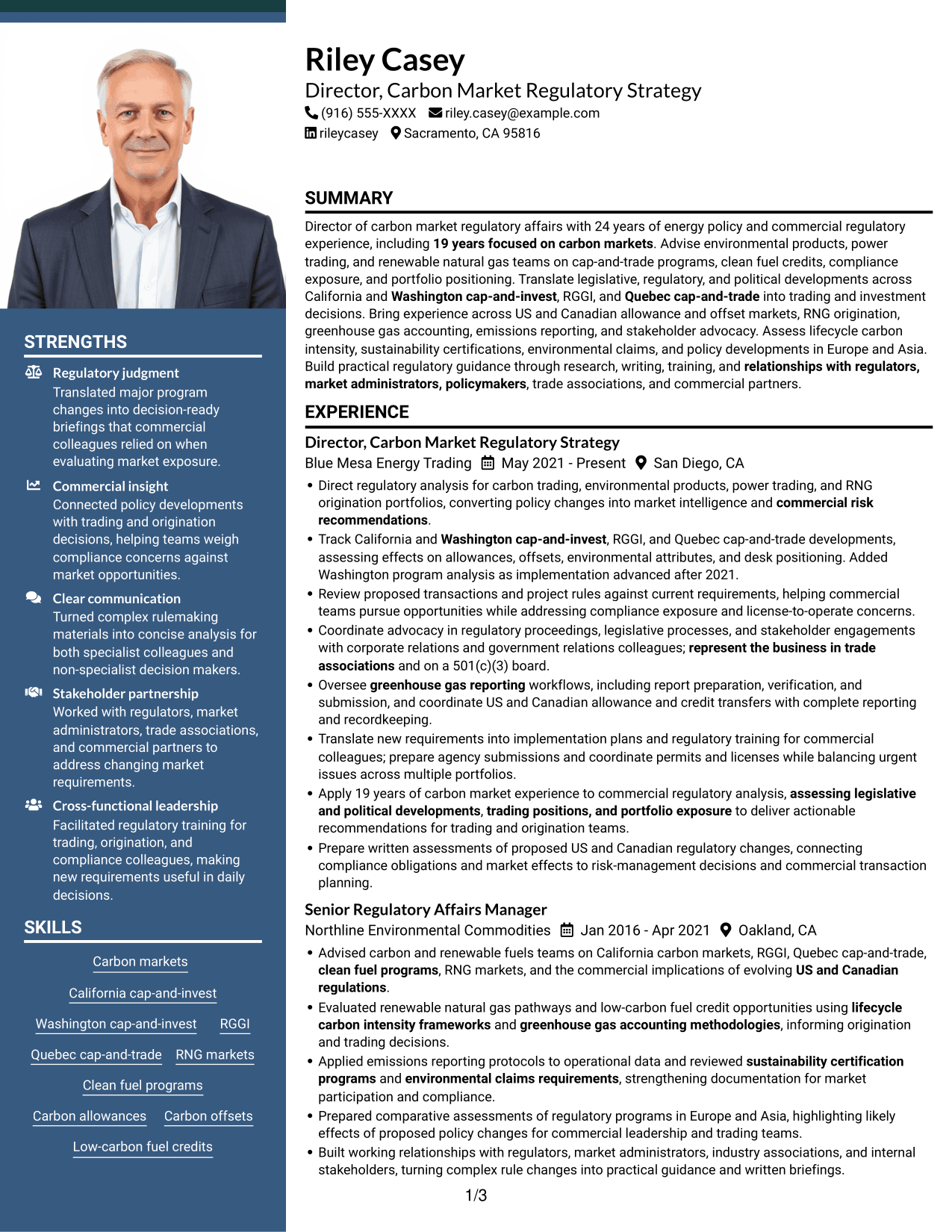 Resume example — page 1