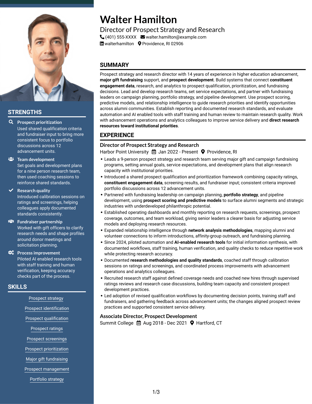 Resume example — page 1