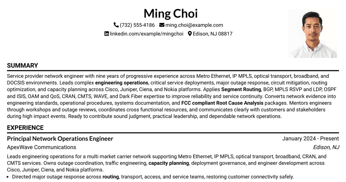 7 Engineer 4 - Engineering Operations Resume Templates with Example