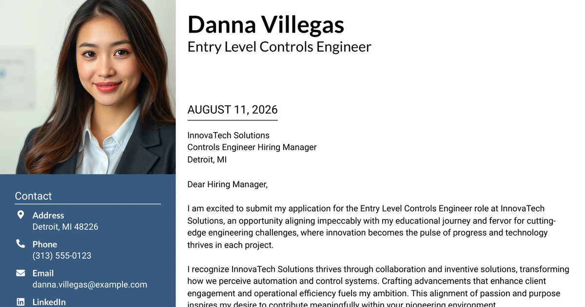 30+ Entry Level Controls Engineer Cover Letter Templates with Example 2026