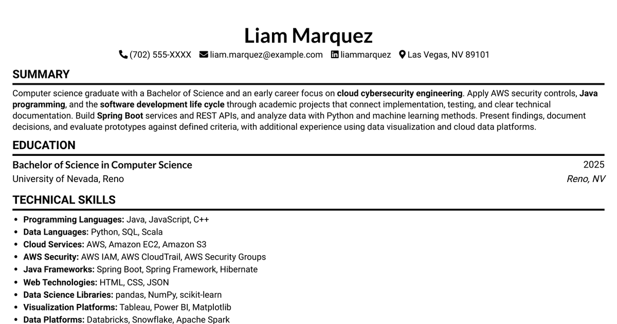 Entry-Level Cybersecurity Engineer - Cloud Resume
