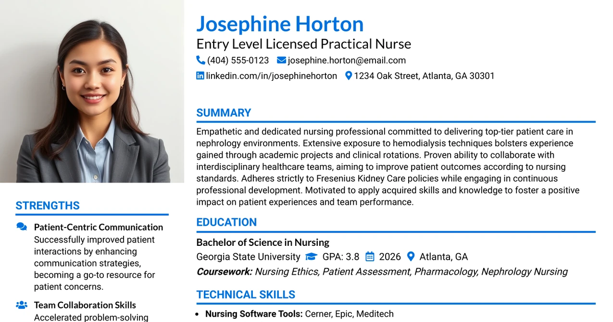 33 Entry Level Licensed Practical Nurse Resume Templates with Example 2026 (ATS-Optimized)