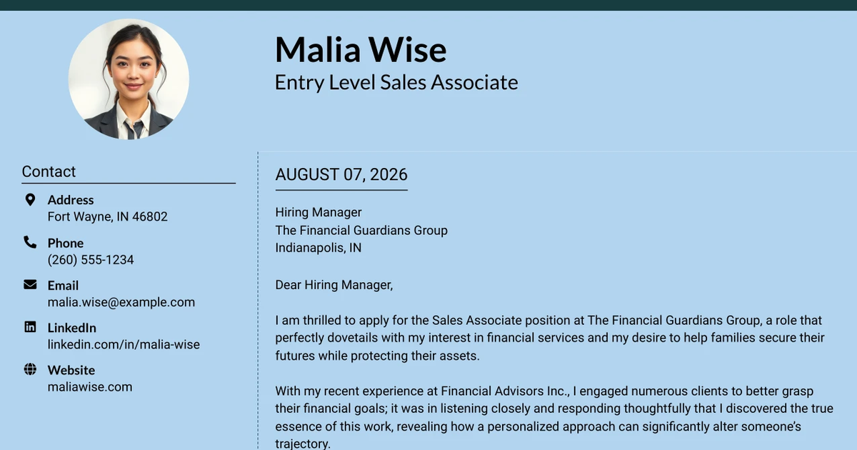 30+ Entry Level Sales Associate Cover Letter Templates with Example 2026