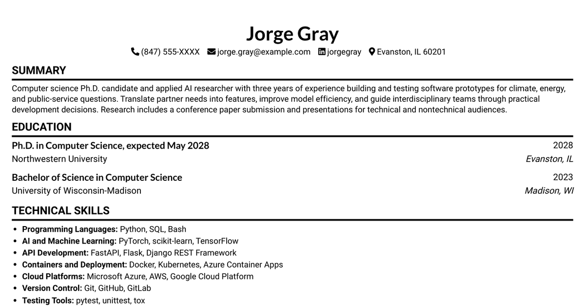 7 Forward Deployed AI Engineer Resume Templates with Example