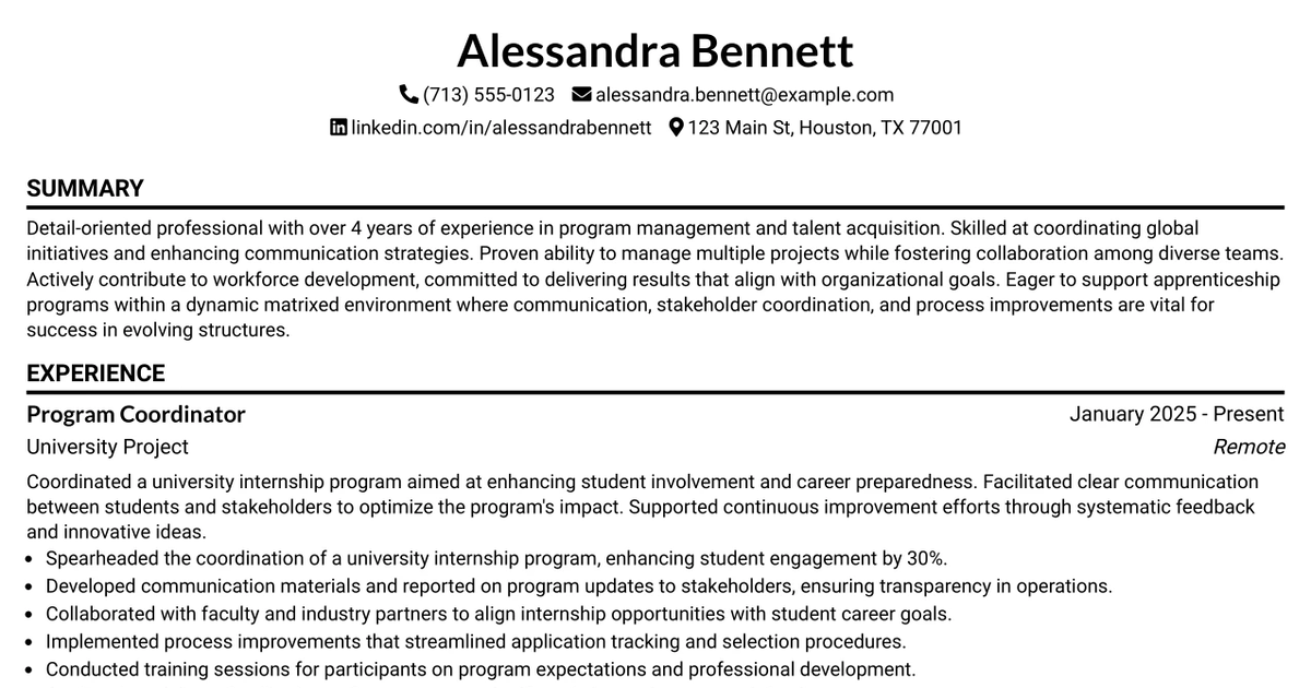 33 Global Program Manager Resume Templates with Example 2026 (ATS-Optimized)