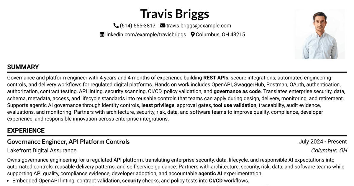 7 Governance Engineer II Resume Templates with Example